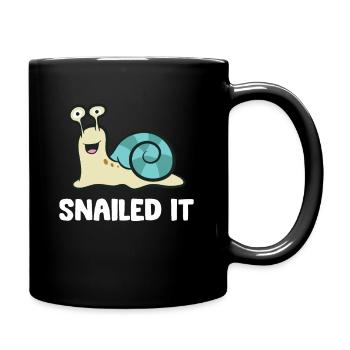 Snailed It Snail - Full Colour Mug - black - Right