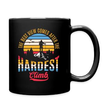 Randonneur Alpiniste Montagnes d’escalade - Mug uni - noir - Droite