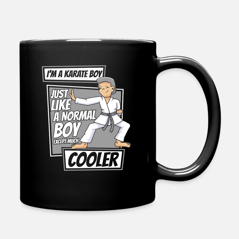 Karate Karatekämpfer Kampfkunst - Tasse einfarbig - Schwarz