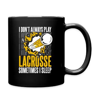 Lacrosse Sports Lacrosse Players - Full Colour Mug - black - Right