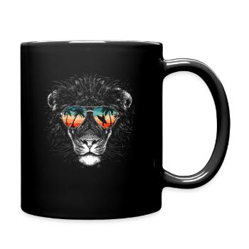 Lion Lion Animal Afrique - Mug uni - noir - Droite