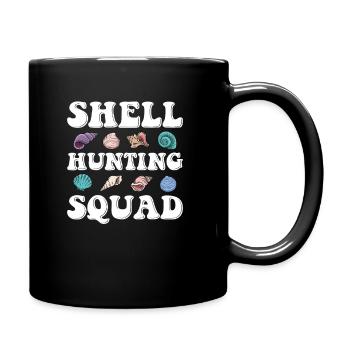 Shell Hunting Squad, Muscheln sammeln - Tasse einfarbig - Schwarz - Rechts