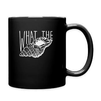 What The Shell - Muscheln sammeln - Tasse einfarbig - Schwarz - Rechts