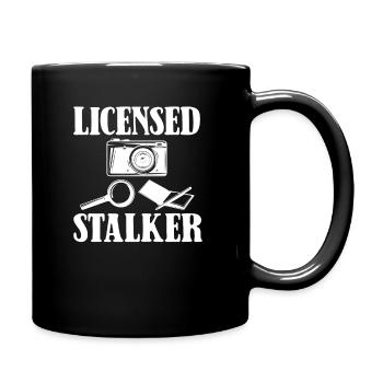 Licensed Stalker - Private Detective - Full Colour Mug - black - Right