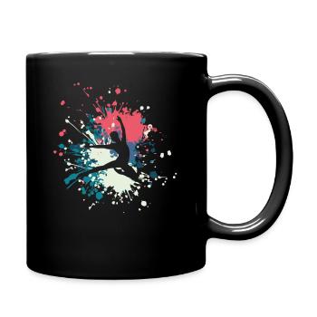 Dance Expression Color Splash - Tasse einfarbig - Schwarz - Rechts