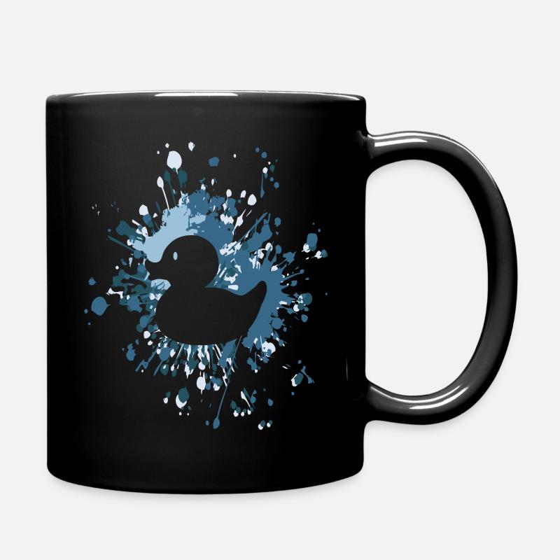 Rubber Duck Color Splash - Tasse einfarbig - Schwarz