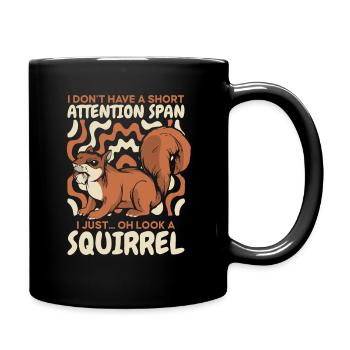 Squirrel Animal - Full Colour Mug - black - Right