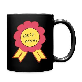 Best mom - Tasse einfarbig - Schwarz - Rechts