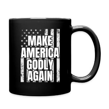 Rendre l’Amérique à nouveau pieuse, chrétiens patriotiques - Mug uni - noir - Droite