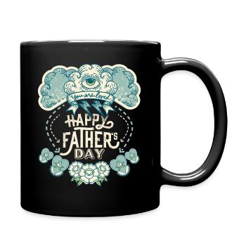 Fête des pères, mysticisme et magie, œil qui voit tout - Mug uni - noir - Droite