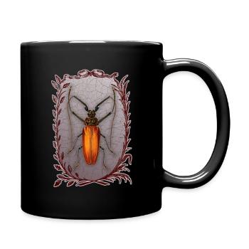 Bugs-Beetles, Maikäfer, Enoplocerus Armillatus - Tasse einfarbig - Schwarz - Rechts