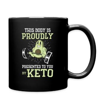 Keto Diet Workout Nutritionniste Avocat - Mug uni - noir - Droite