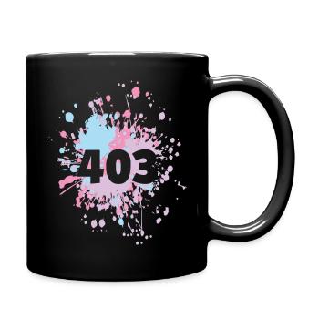Status Mood Restful 403 Forbidden Color Splash - Tasse einfarbig - Schwarz - Rechts