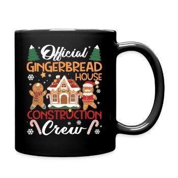 Équipe de construction officielle de Gingerbread House - Mug uni - noir - Droite