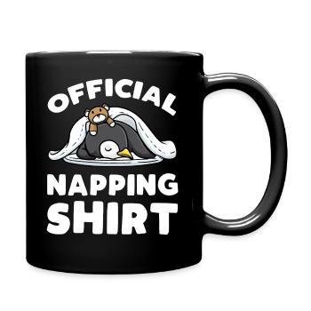 Chemise officielle Nap Penguin endormi - Mug uni - noir - Droite