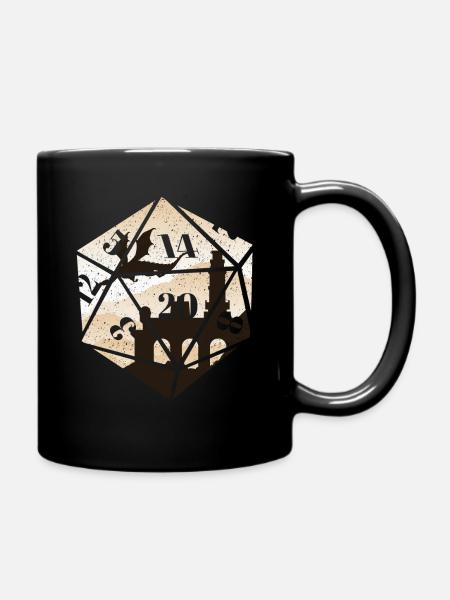 RPG RPG jeux de rôle sur table rôle de joueur de dés - Mug uni - noir