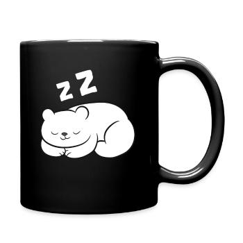 Ours polaire endormi Ours polaire arctique fatigué - Mug uni - noir - Droite
