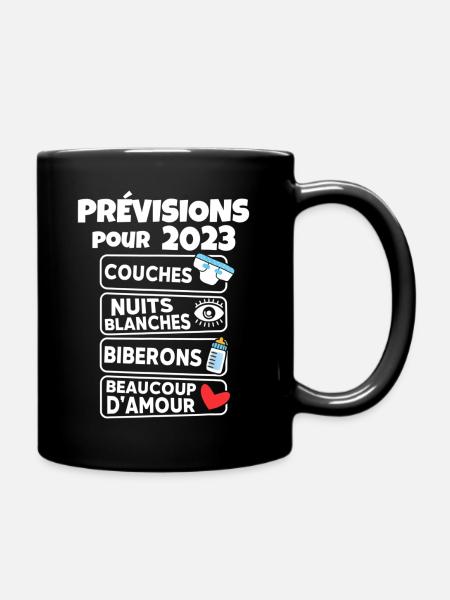 Prévisions pour 2023 Humour Futur Papa pour 2023 - Mug uni - noir