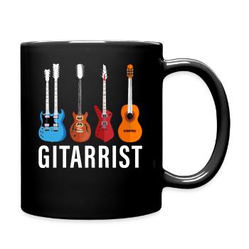 Gitarrist - Tasse einfarbig - Schwarz - Rechts