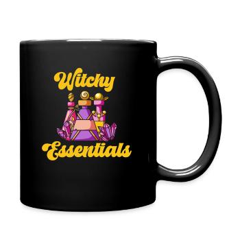 Purple Pink Witch Crafts Potions and Essentials - Full Colour Mug - black - Right