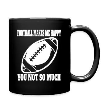Entraîneur de football américain Fan de football - Mug uni - noir - Droite