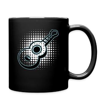 Ukuleles Vitage - Full Colour Mug - black - Right