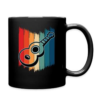 Ukulelen Vitage - Tasse einfarbig - Schwarz - Rechts