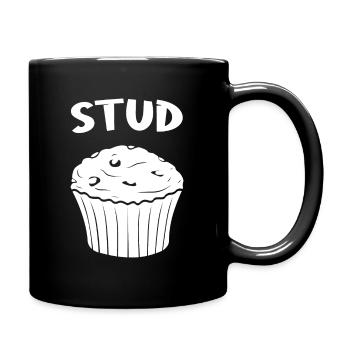 Simple and Cute Stud Muffi - Tasse einfarbig - Schwarz - Rechts
