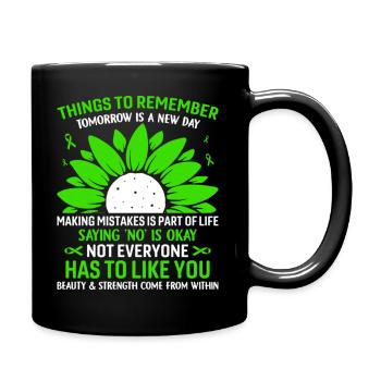 Things To Remember Tomorrow - Full Colour Mug - black - Right