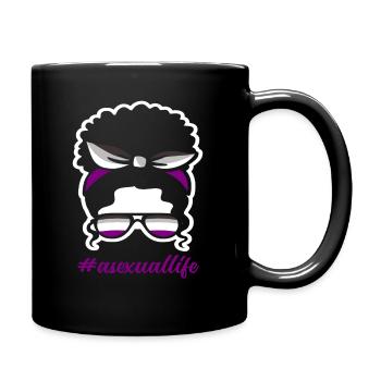 Asexuell Frau Frauen Geschenk - Tasse einfarbig - Schwarz - Rechts