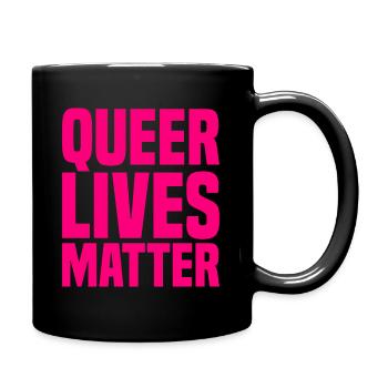 Queer Lives Matter - Mug uni - noir - Droite