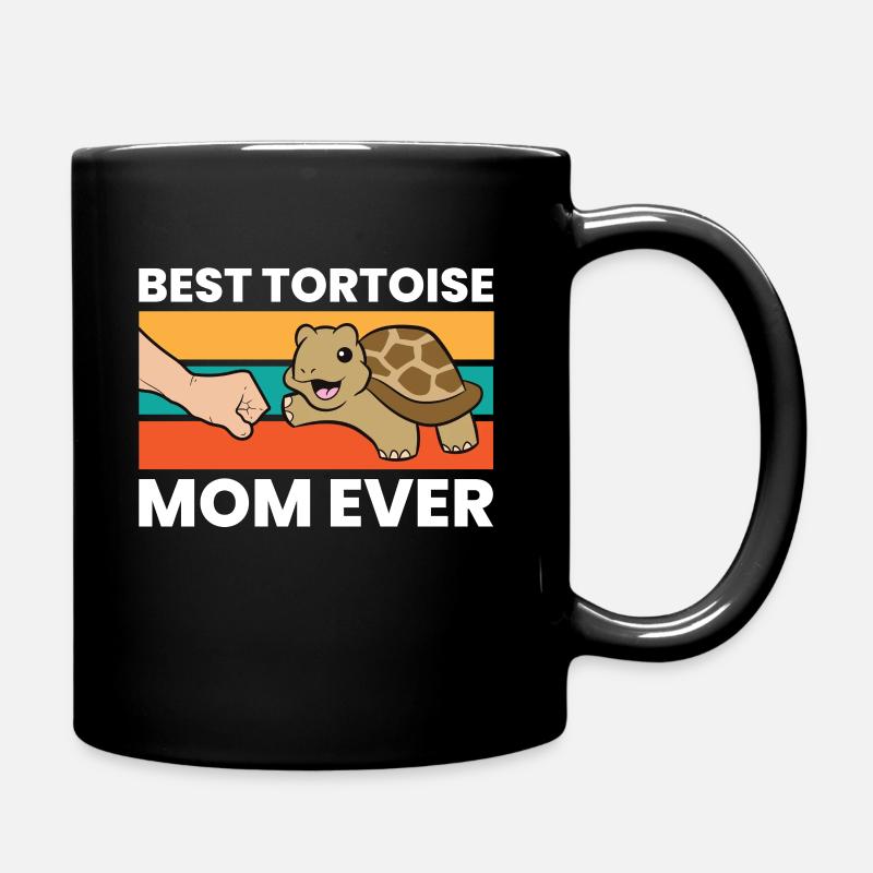 Beste Schildkrötenmama aller Zeiten - Tasse einfarbig - Schwarz