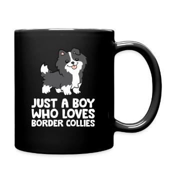 Juste un garçon qui aime les Border Collies - Mug uni - noir - Droite