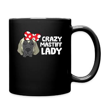 Mastiff Mom Italian Cane Corso Verrückte Mastiff - Tasse einfarbig - Schwarz - Rechts
