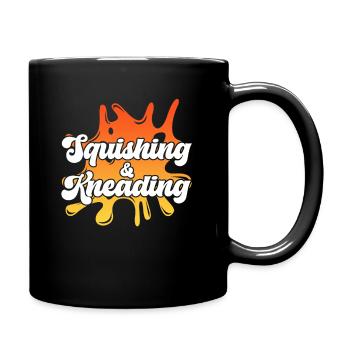 Presser et pétrir le logo Splat - Mug uni - noir - Droite