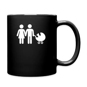 Dogs Over Children, chien sans enfant - Mug uni - noir - Droite