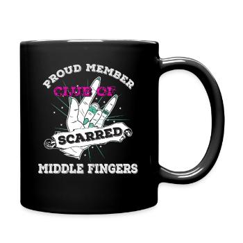 Hairdresser Shirt Proud Member Funny Saying - Full Colour Mug - black - Right