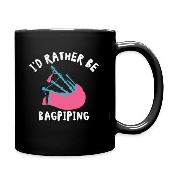 Drôle de joueur de cornemuse Joueur de cornemuse - Mug uni - noir - Droite