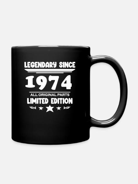 Année de construction 1974 - né en 1974 - Mug uni - noir