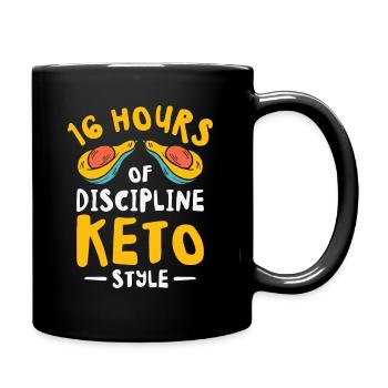 Keto Diet Avocat Fruits Perte de poids - Mug uni - noir - Droite