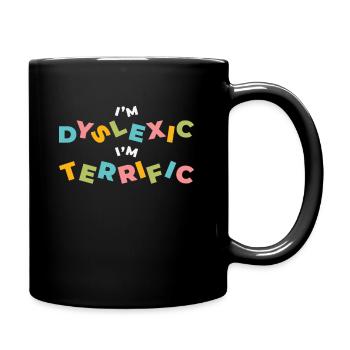 Legasthenie-Bewusstsein Legasthenie-Therapie - Tasse einfarbig - Schwarz - Rechts
