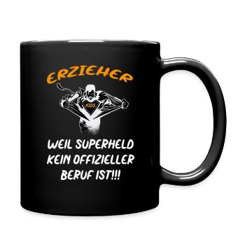 Erzieher - Tasse einfarbig - Schwarz - Rechts