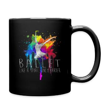 Ballet: Like a sport, only harder. Dancer Classic - Full Colour Mug - black - Right
