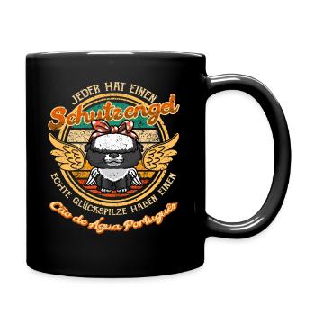 Cão De Água Português Schutzengel Portugiesischer - Tasse einfarbig - Schwarz - Rechts