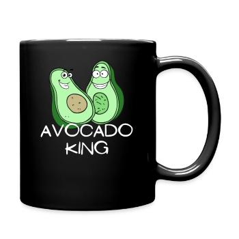 Avocado King - Tasse einfarbig - Schwarz - Rechts