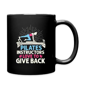 Les instructeurs de Pilates adorent redonner de l’exercice de fitness - Mug uni - noir - Droite