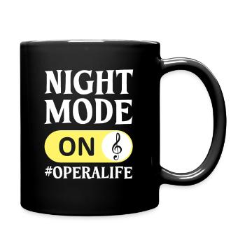Opernsängerin Sängerin Life Choir Show - Tasse einfarbig - Schwarz - Rechts