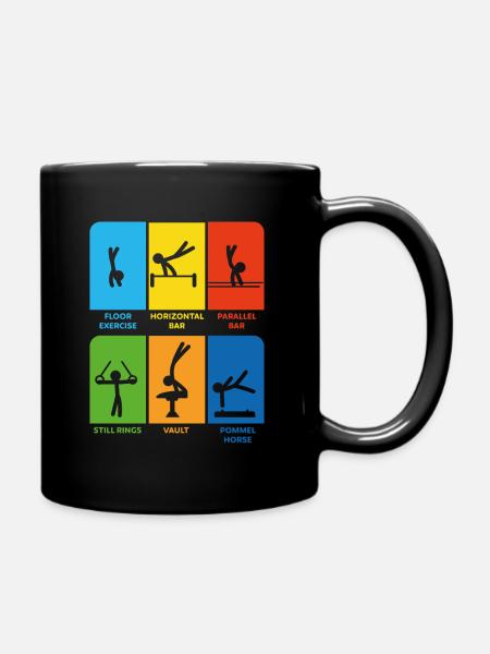 Gymnastik Männerturnen Veranstaltungen Turner - Tasse einfarbig - Schwarz