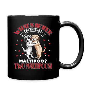 Maltipoo Hund Liebhaber - Tasse einfarbig - Schwarz - Rechts