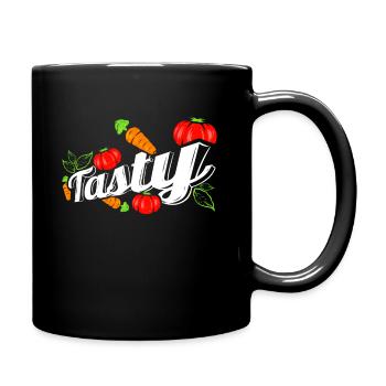 Vegetables Are Tasty - Vegetarians And Vegan - Tasse einfarbig - Schwarz - Rechts